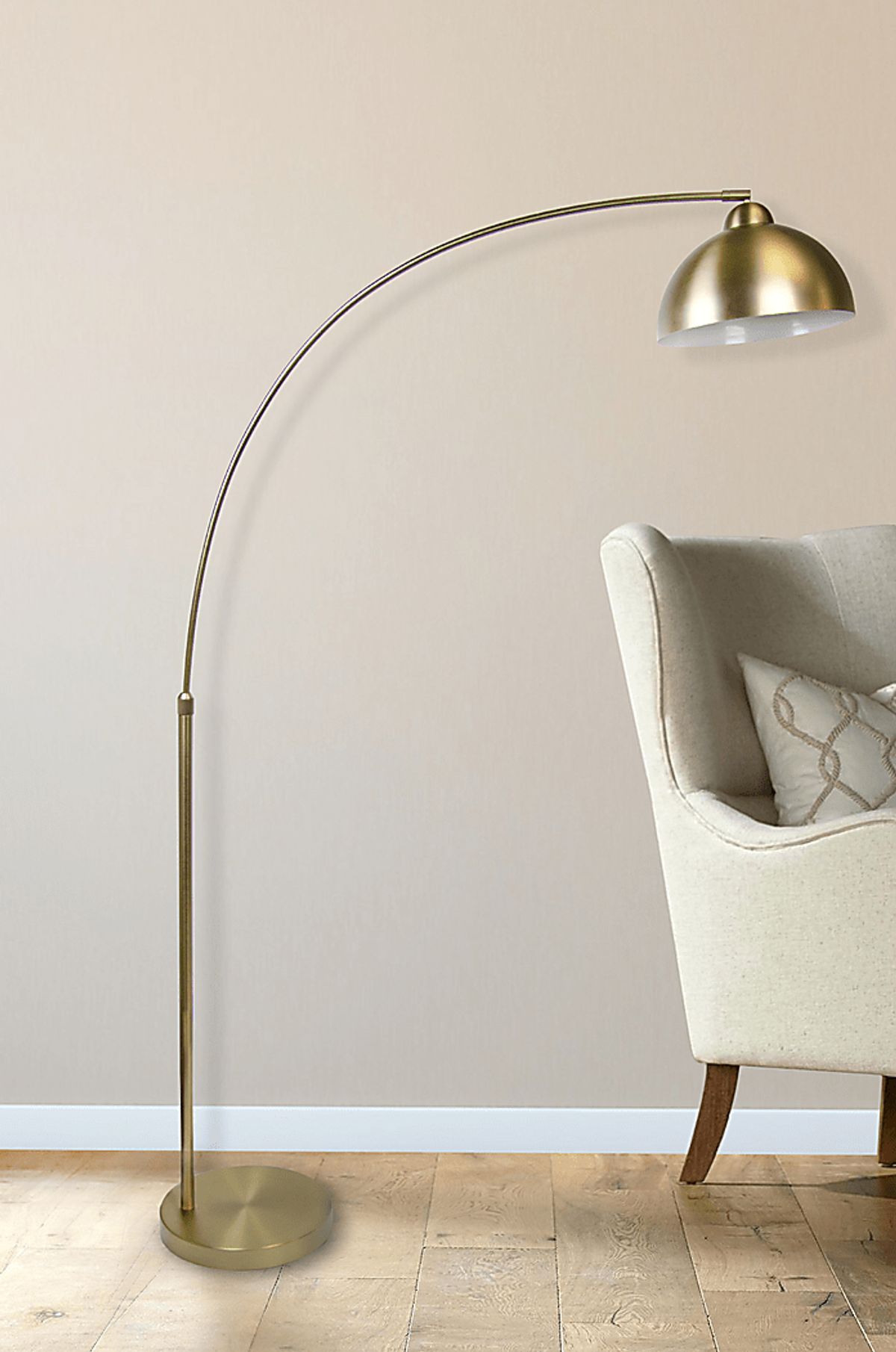 Cecilia Way Gold Yellow Floor Lamp 