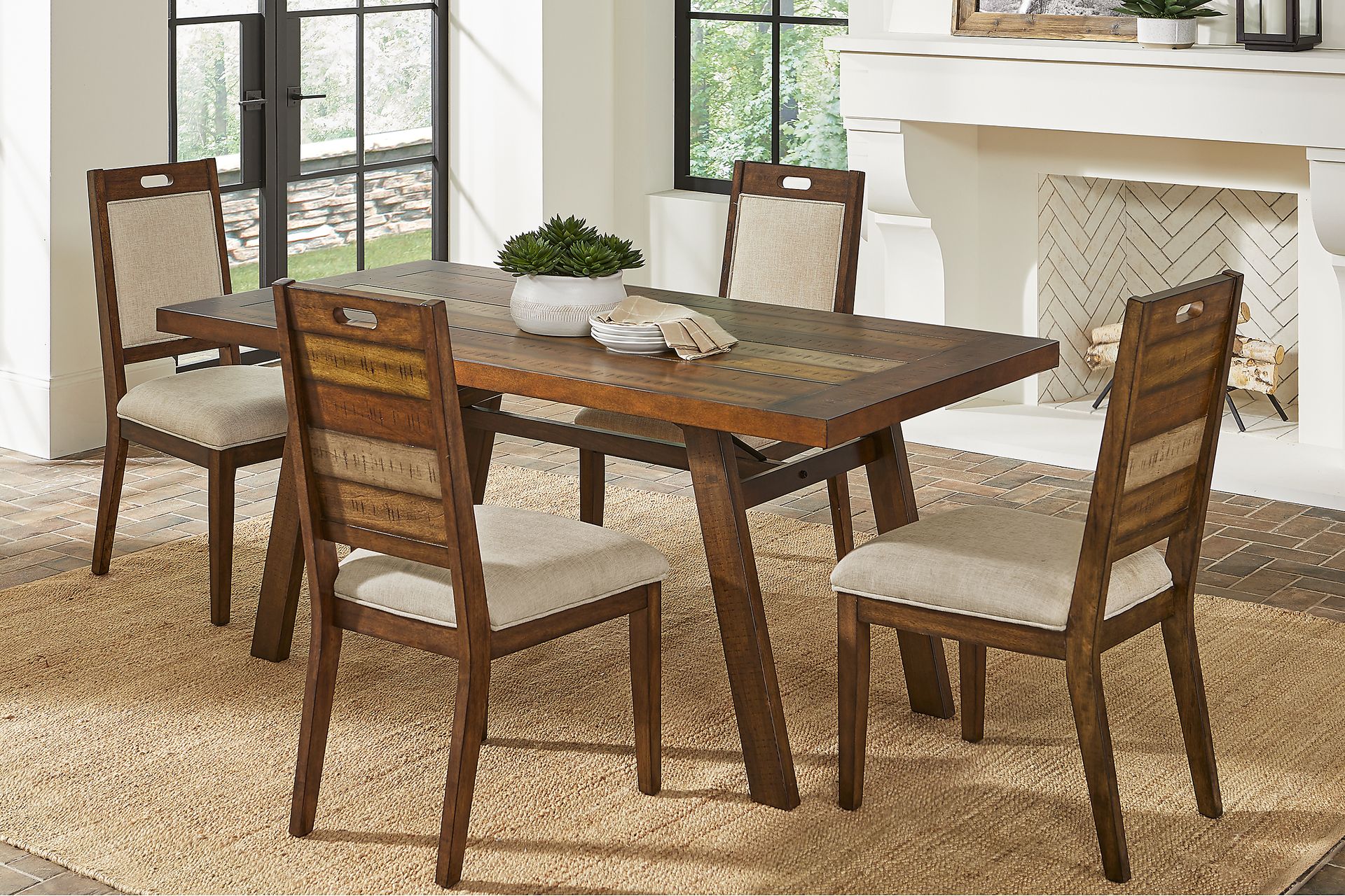 Cedar Creek Brown 5 Pc Dining Room - Image 1