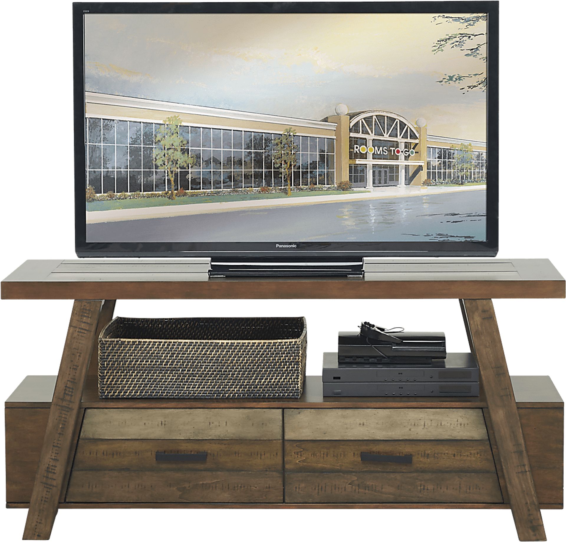 Cedar Creek Brown Console - Image 1