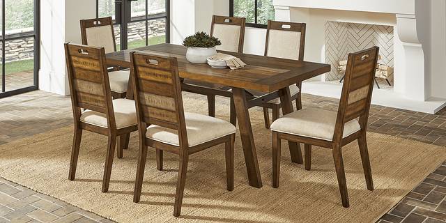 Cedar Creek Brown 7 Pc Dining Room - Thumbnail - Image 2