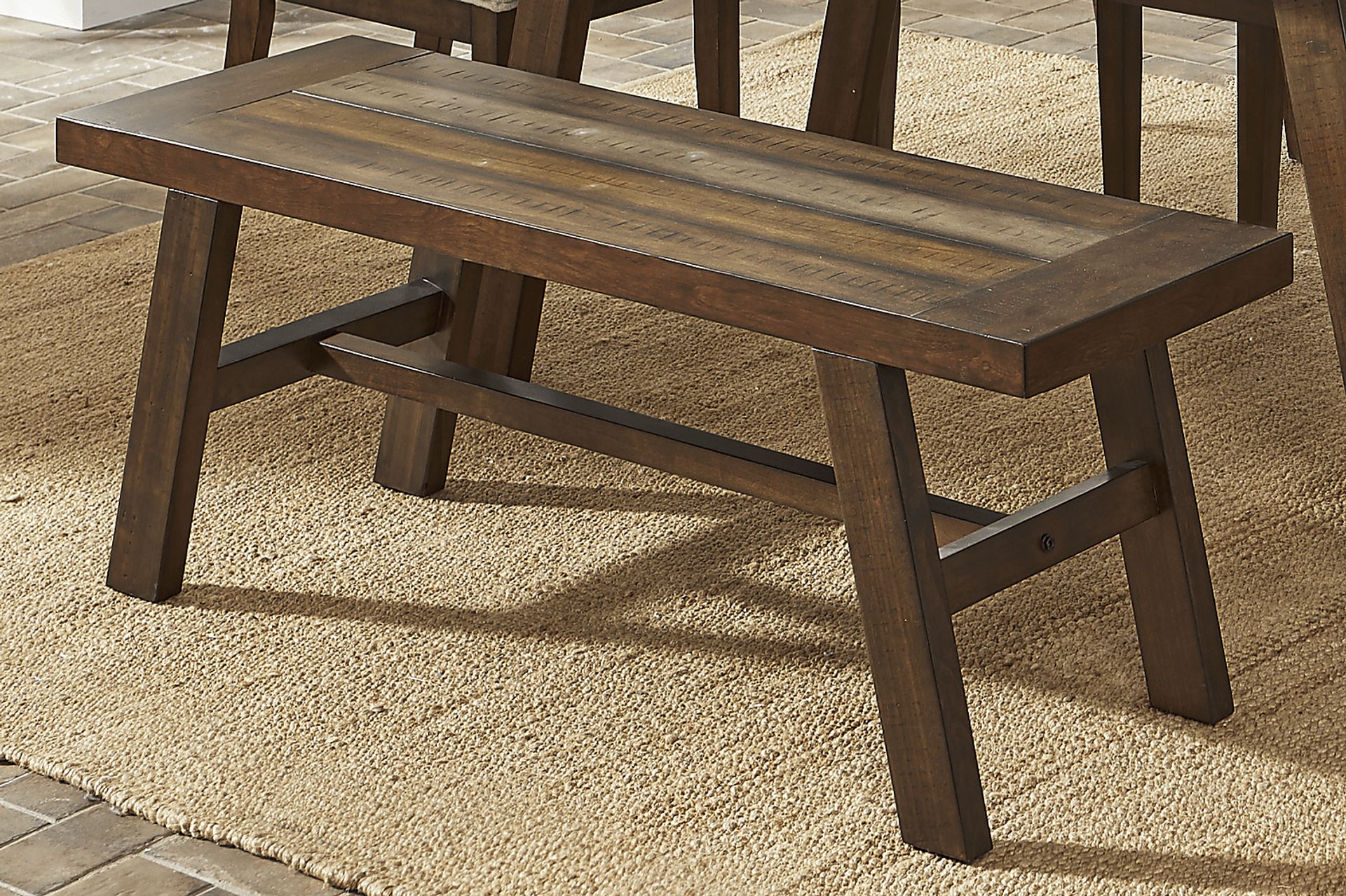 Cedar Creek Brown Bench - Image 3