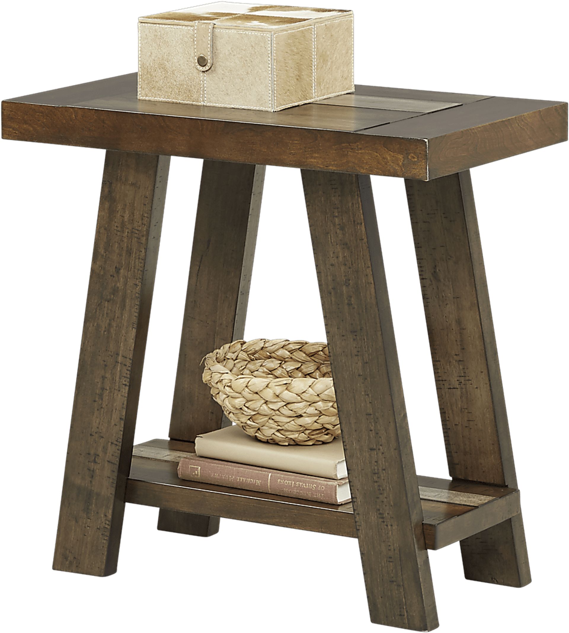 Cedar Creek Brown Chairside Table - Image 2