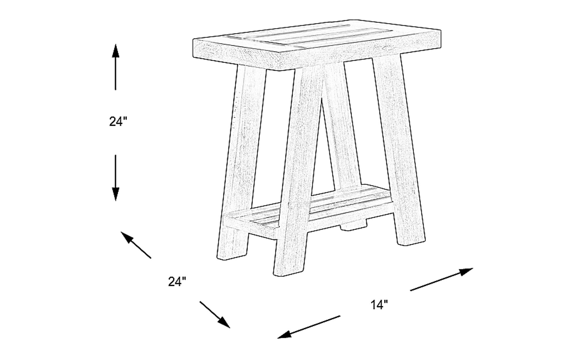 Dimension Image. Please refer to the Dimension Tab on this page for dimension details.