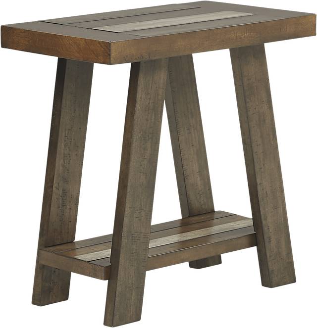 Cedar Creek Brown Chairside Table - Thumbnail - Image 1