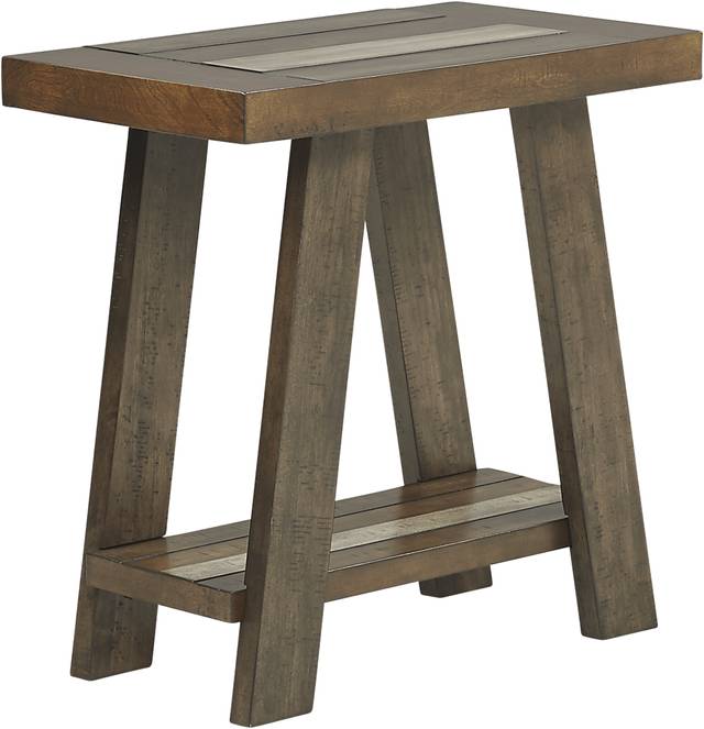 Cedar Creek Brown Chairside Table - Thumbnail - Image 1