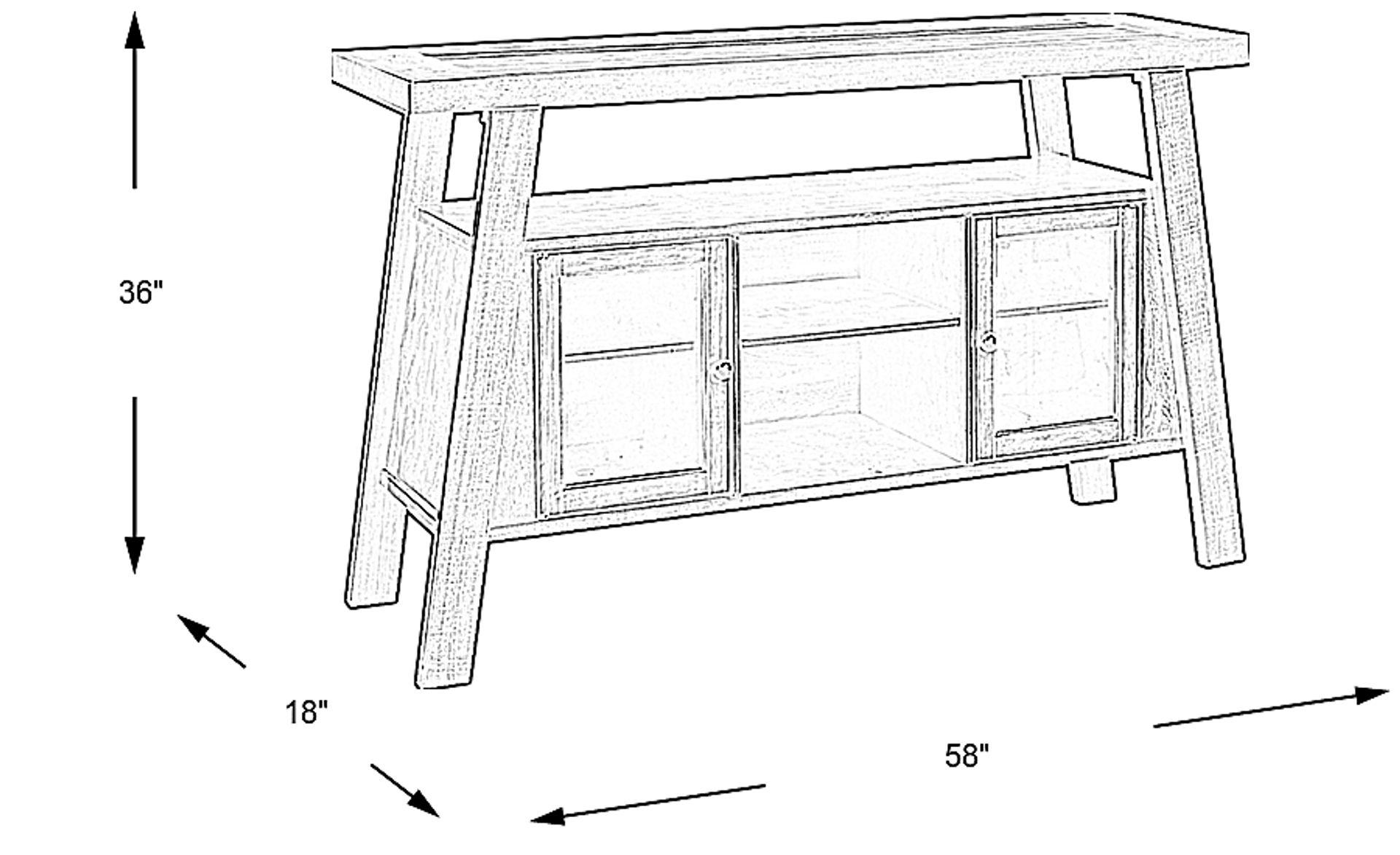 Dimension Image. Please refer to the Dimension Tab on this page for dimension details.