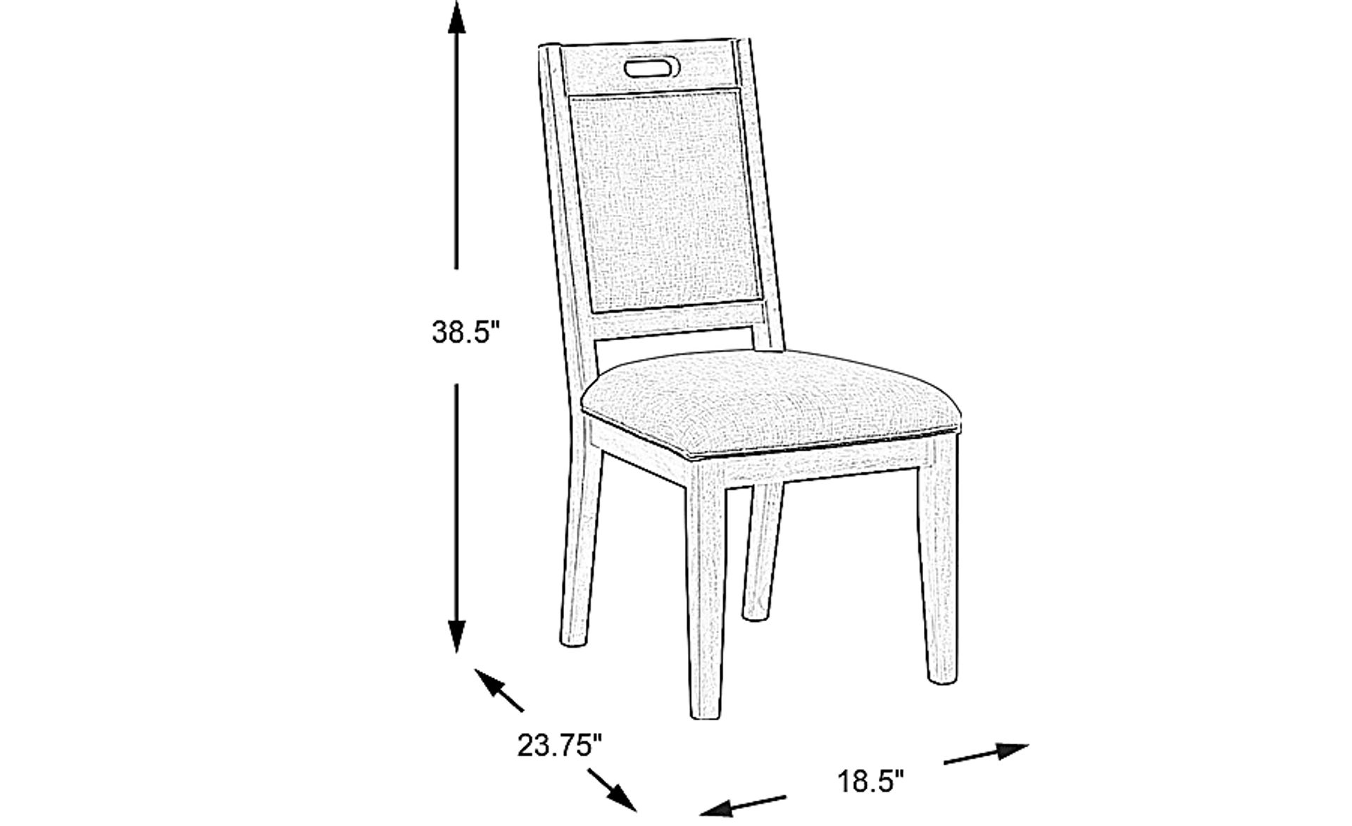 Dimension Image. Please refer to the Dimension Tab on this page for dimension details.