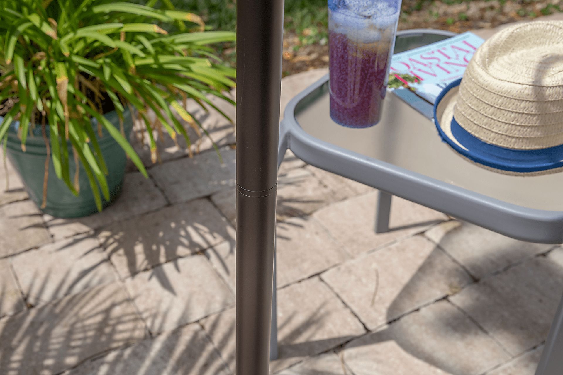 Cedar Island Brown Outdoor Floor Lamp - Image 3
