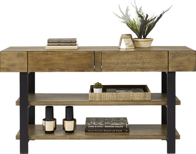 Cedar Park Brown Sofa Table - Thumbnail - Image 2