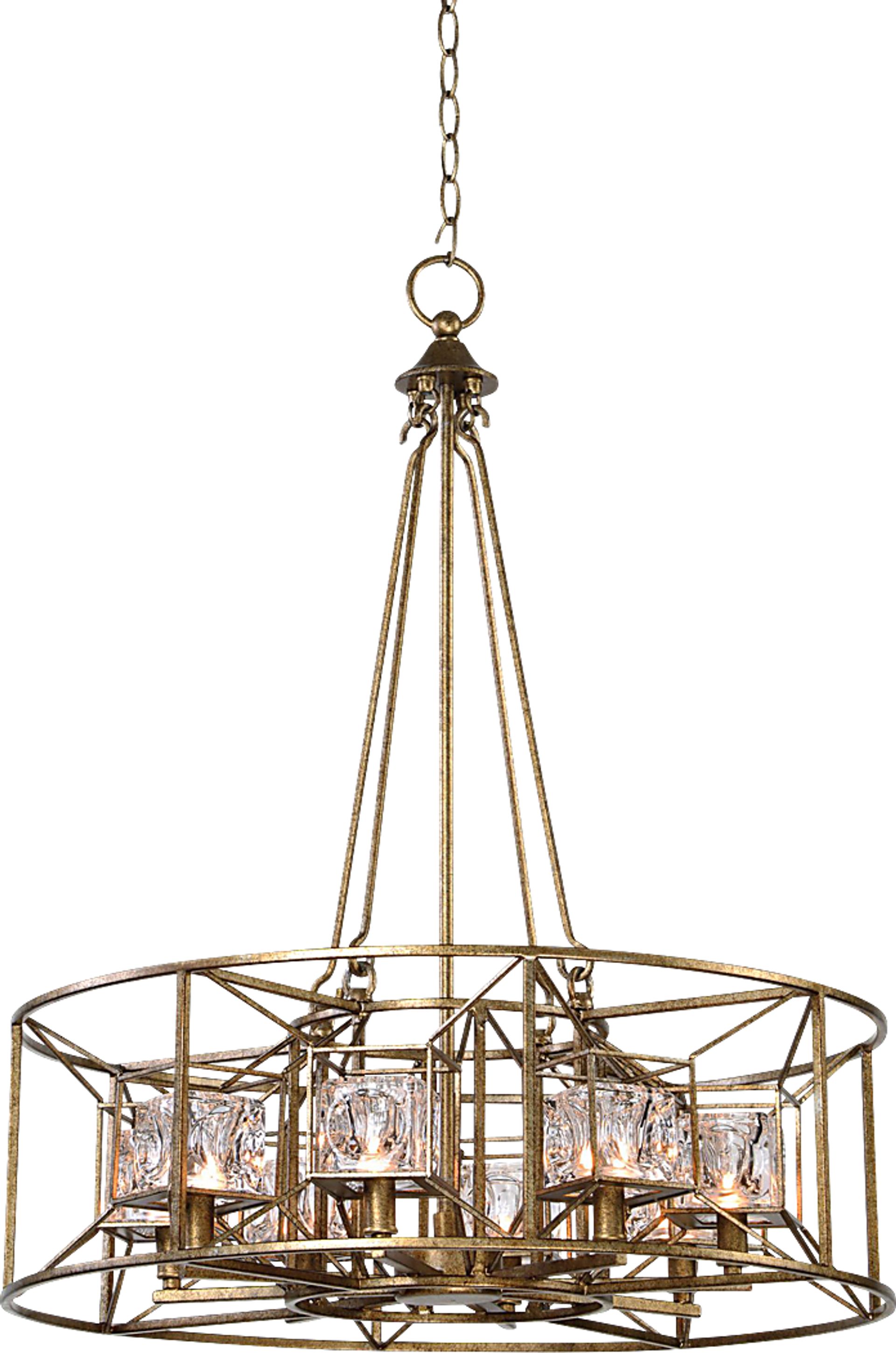 Cedar Square Gold Pendant - Image 3