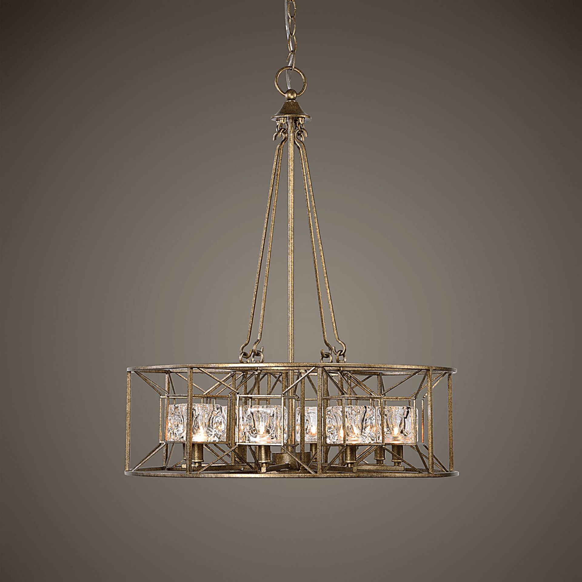 Cedar Square Gold Pendant - Image 6
