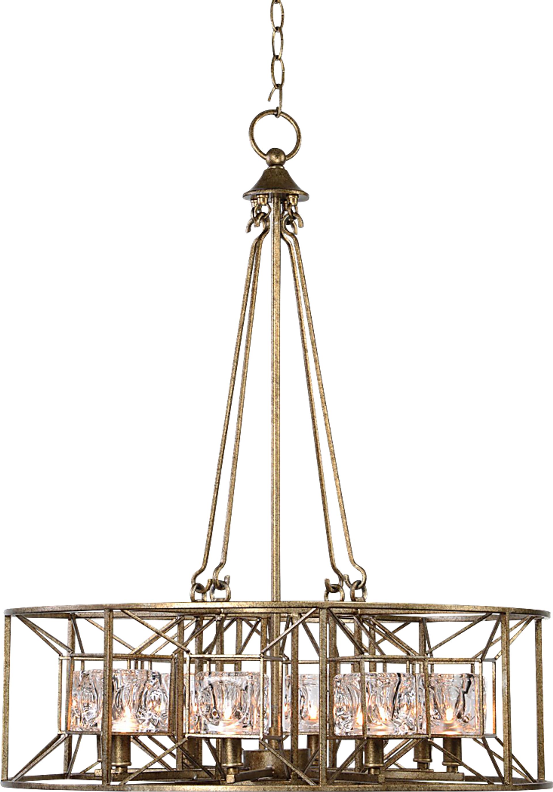 Cedar Square Gold Pendant - Image 1