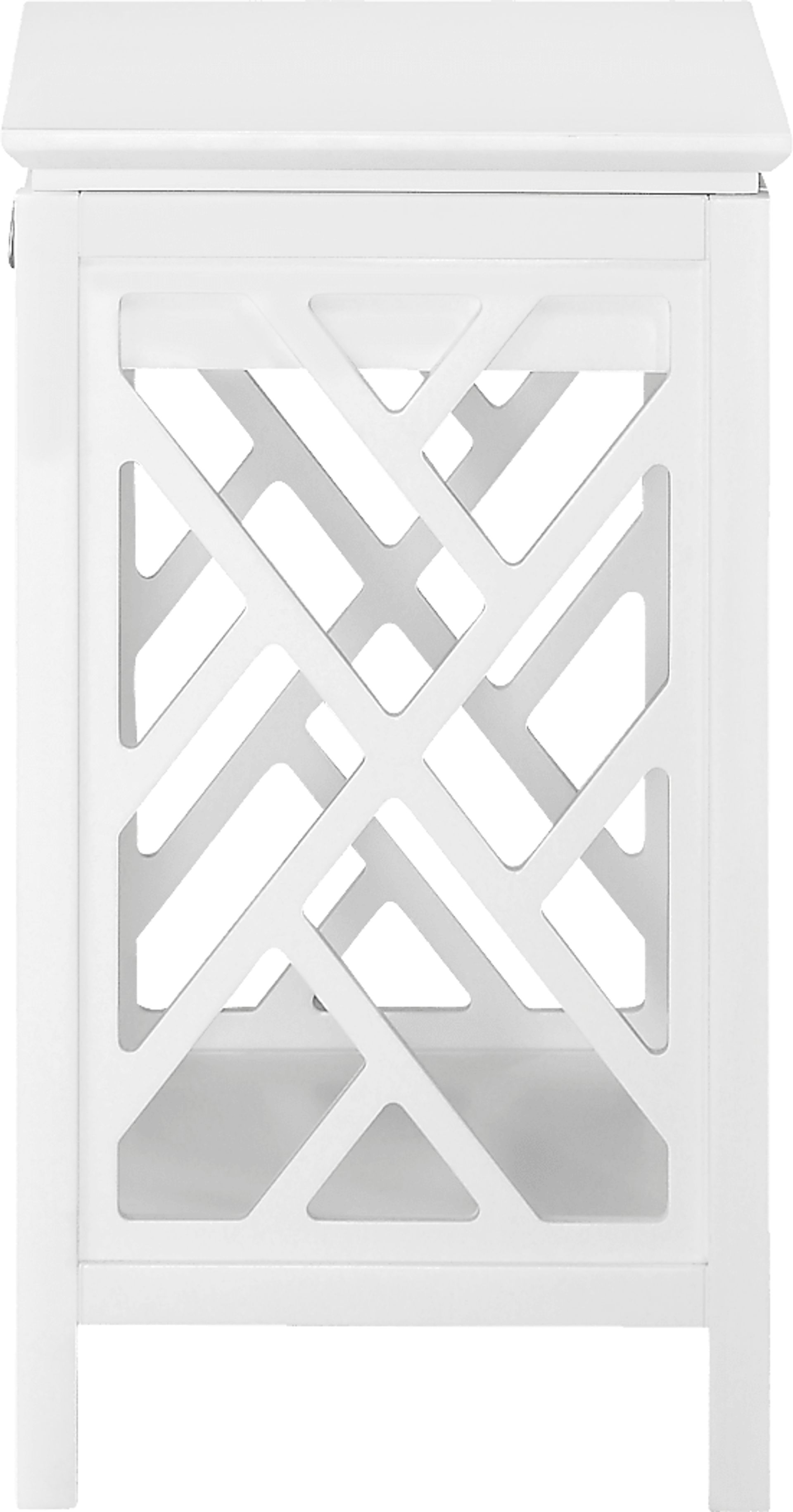 Cedarcrest White End Table - Image 2