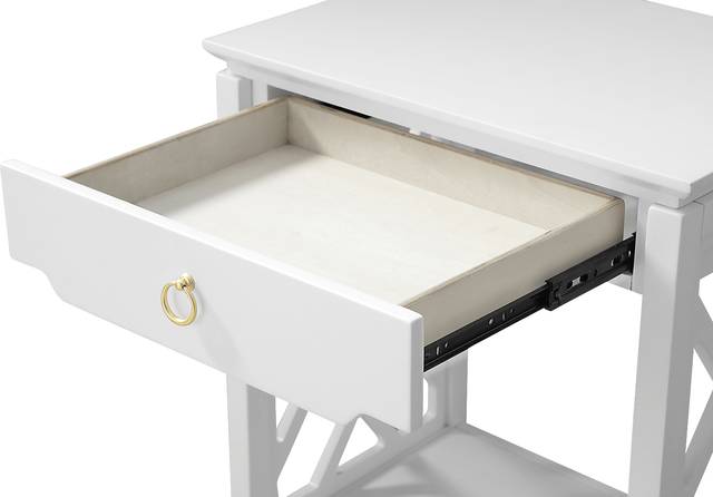 Cedarcrest White End Table - Thumbnail - Image 6