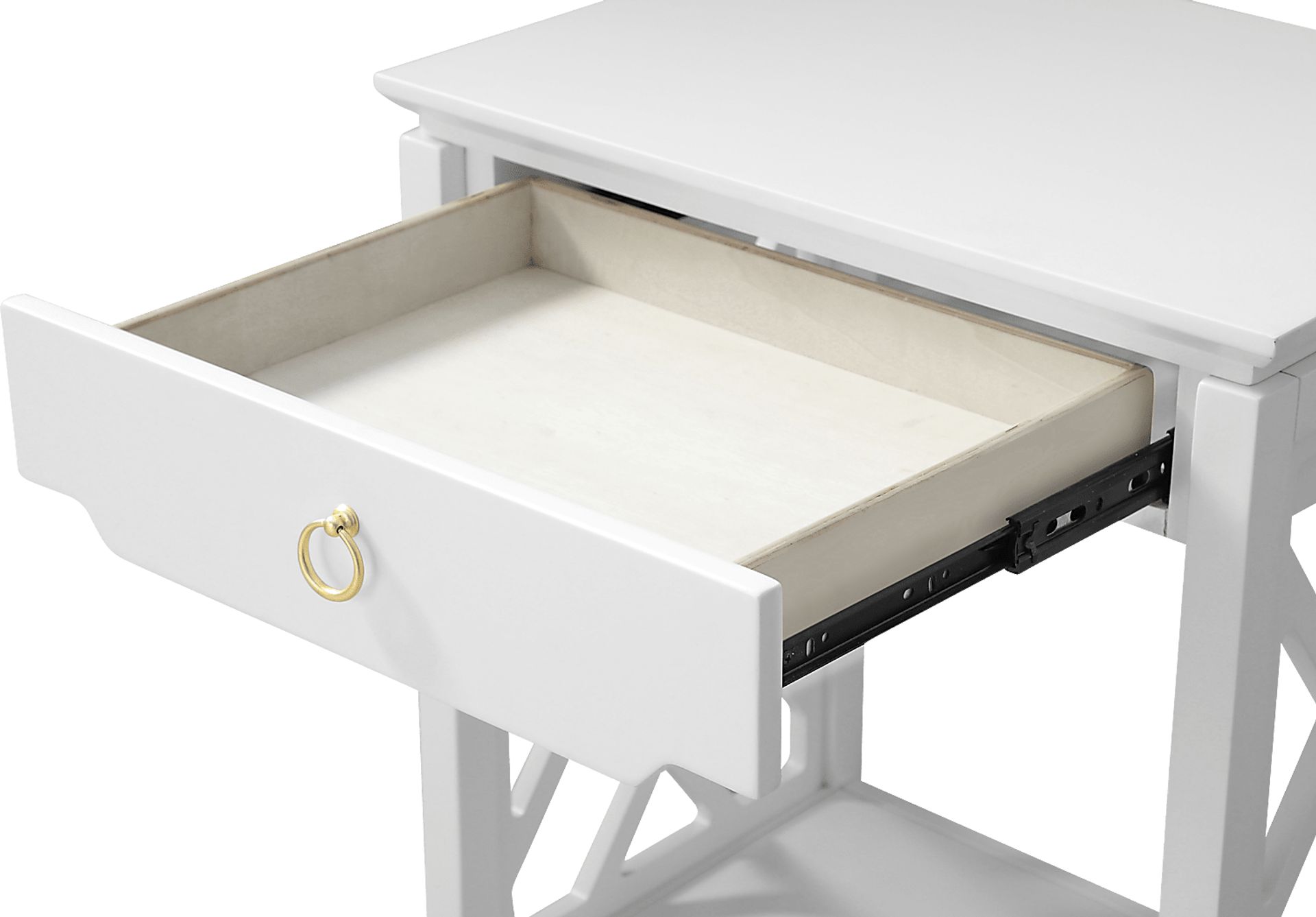 Cedarcrest White End Table - Image 6