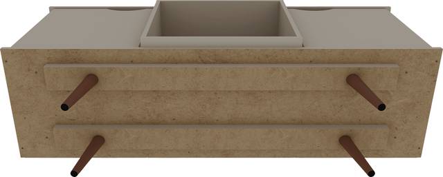 Cedargulf Beige 54 in. Console - Thumbnail - Image 7