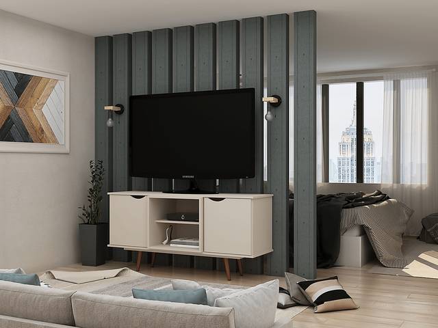 Cedargulf Beige 54 in. Console - Thumbnail - Image 9