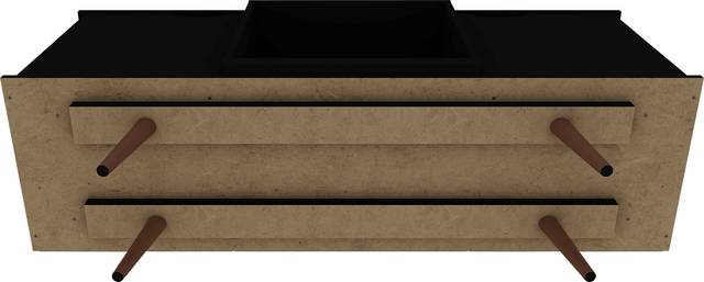 Cedargulf Black 54 in. Console - Thumbnail - Image 7