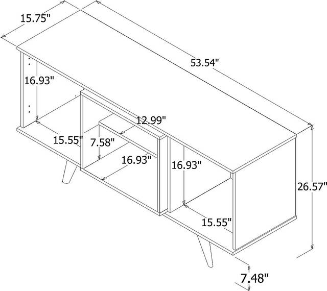 Cedargulf Maple 54 in. Console - Thumbnail - Image 12