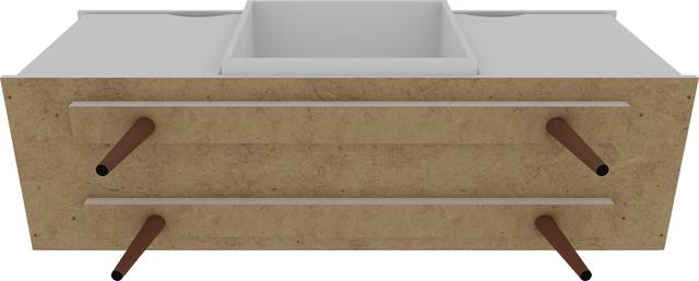 Cedargulf White 54 in. Console - Thumbnail - Image 7