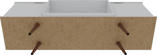 Cedargulf White 63 in. Console - Thumbnail - Image 7