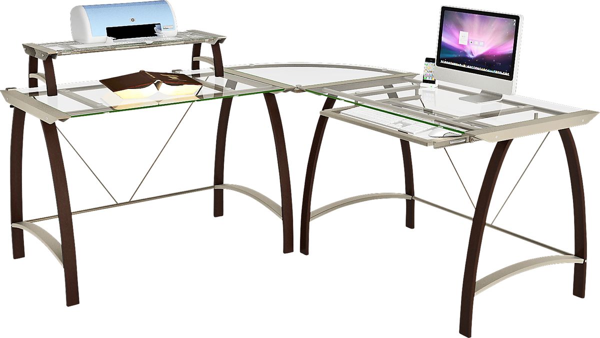 Drayebrooke Espresso Dark Wood Desk - Rooms To Go