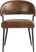 Cedona View Brown Leather Side Chair