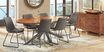 Cedona View Natural 5 Pc Dining Room with Gray Chairs