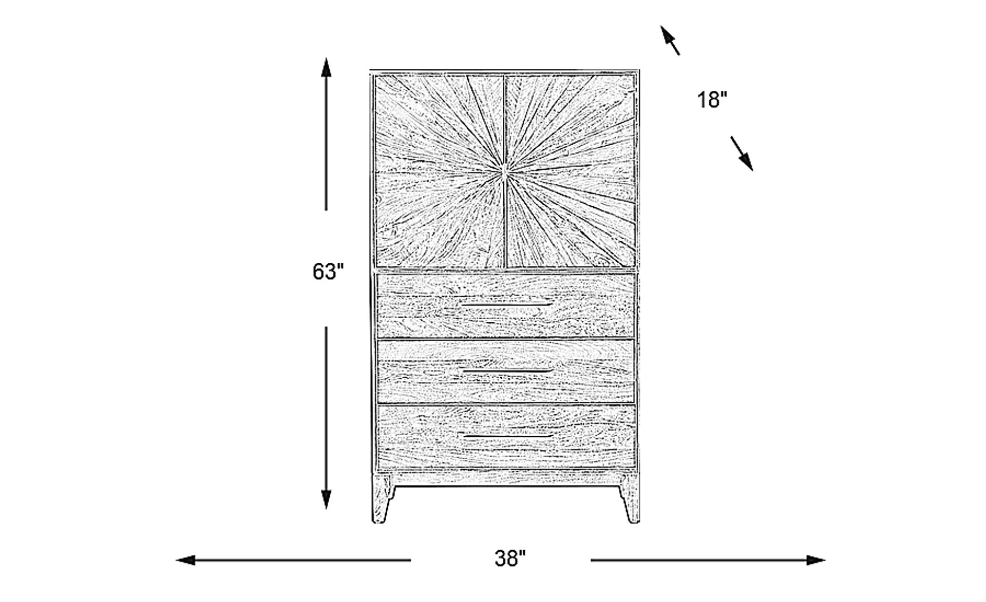 Dimension Image. Please refer to the Dimension Tab on this page for dimension details.