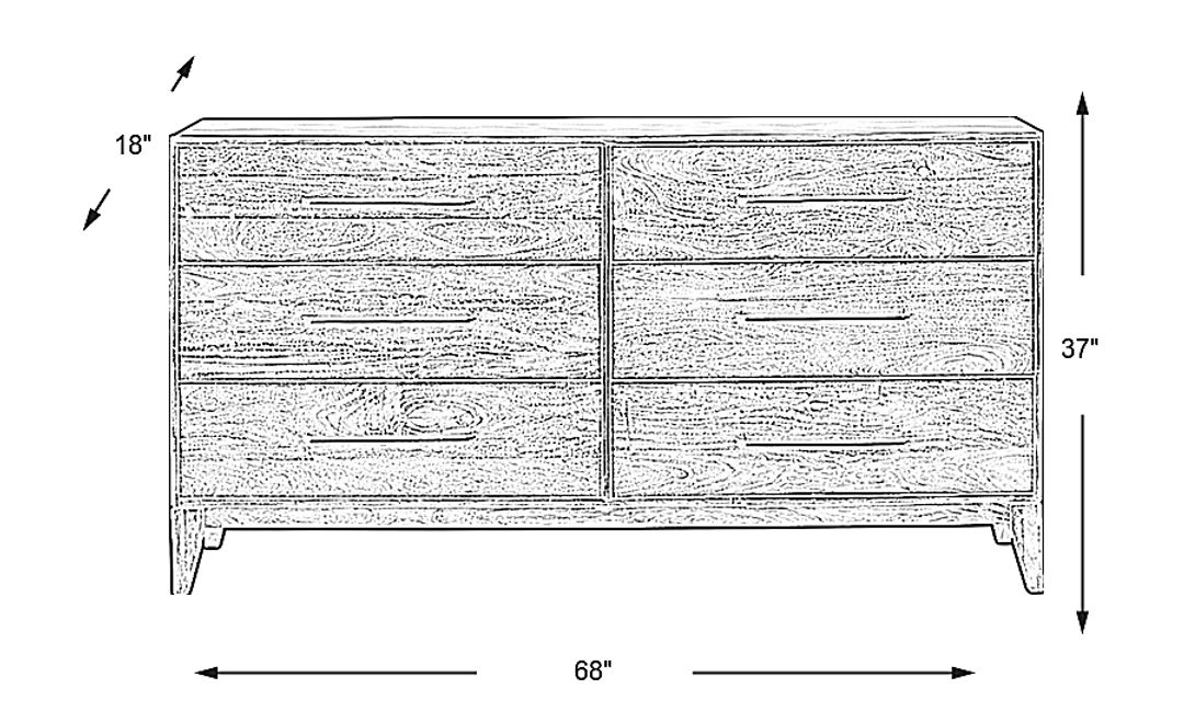 Cedona View Natural Dresser