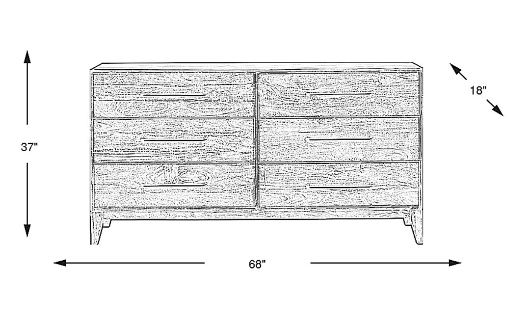 Cedona View Natural Dresser