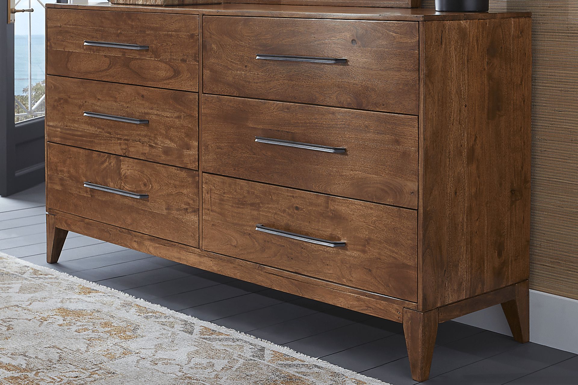 Cedona View Natural 7 Pc Queen Panel Bedroom - Image 9