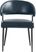 Cedona View Navy Leather Side Chair