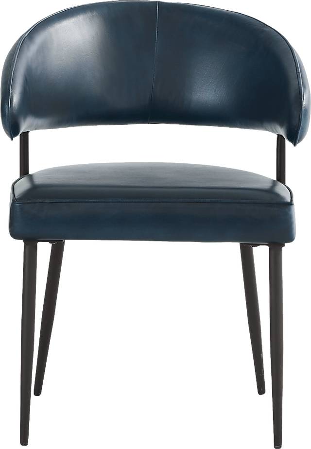Cedona View Natural 5 Pc Dining Room with Navy Chairs - Thumbnail - Image 5