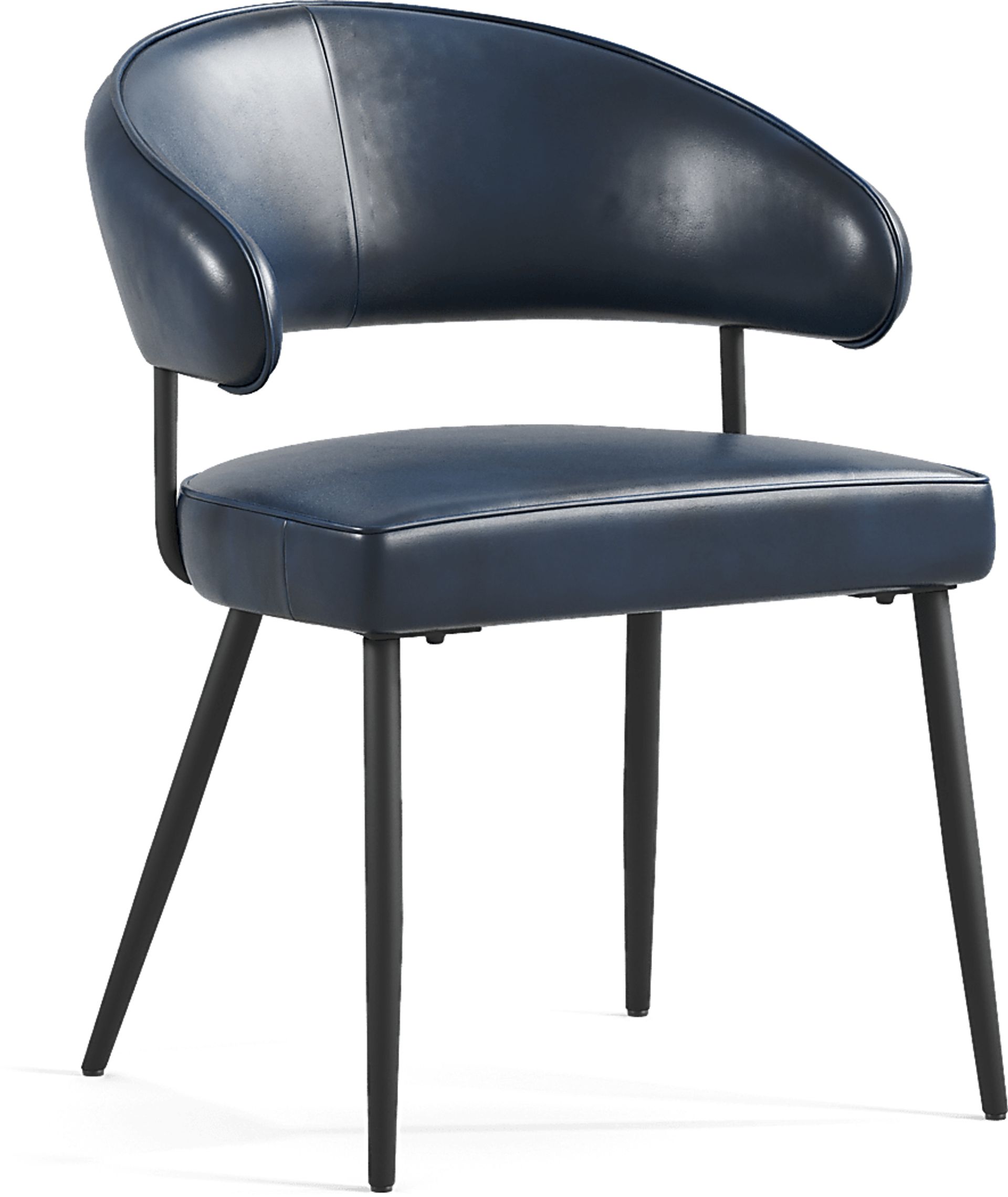 Cedona View Natural 5 Pc Dining Room with Navy Chairs - Image 4