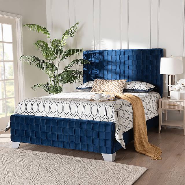 Cedroy Navy Queen Bed - Thumbnail - Image 2