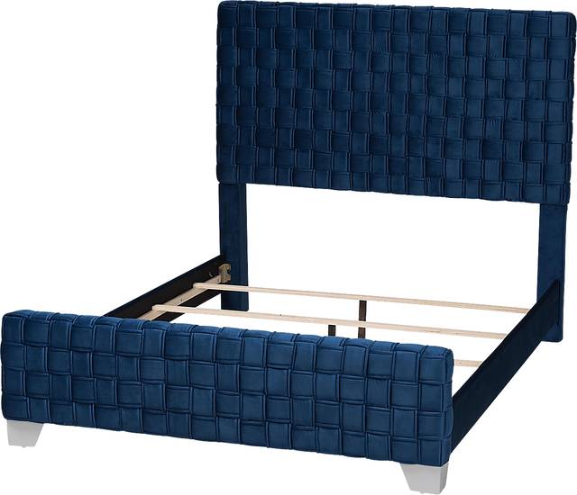 Cedroy Navy Queen Bed - Thumbnail - Image 4