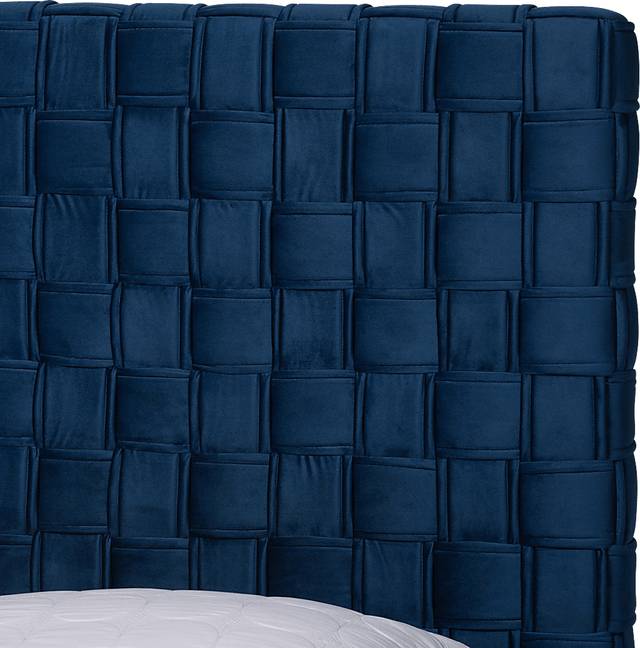 Cedroy Navy Queen Bed - Thumbnail - Image 5