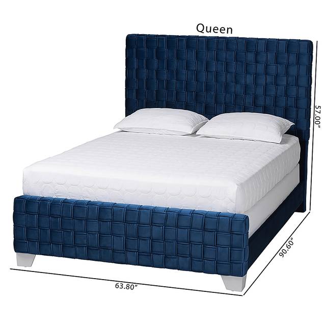 Cedroy Navy Queen Bed - Thumbnail - Image 8