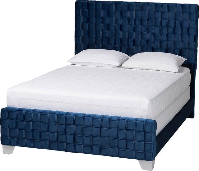 Cedroy Navy Queen Bed - Thumbnail - Image 1