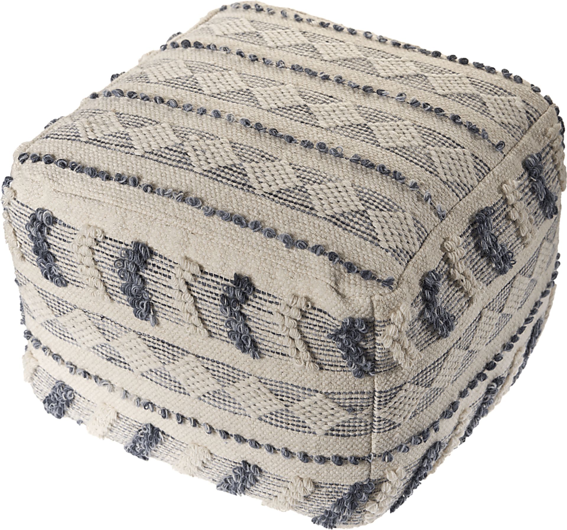 Ceinsa Blue/Ivory Pouf - Image 3
