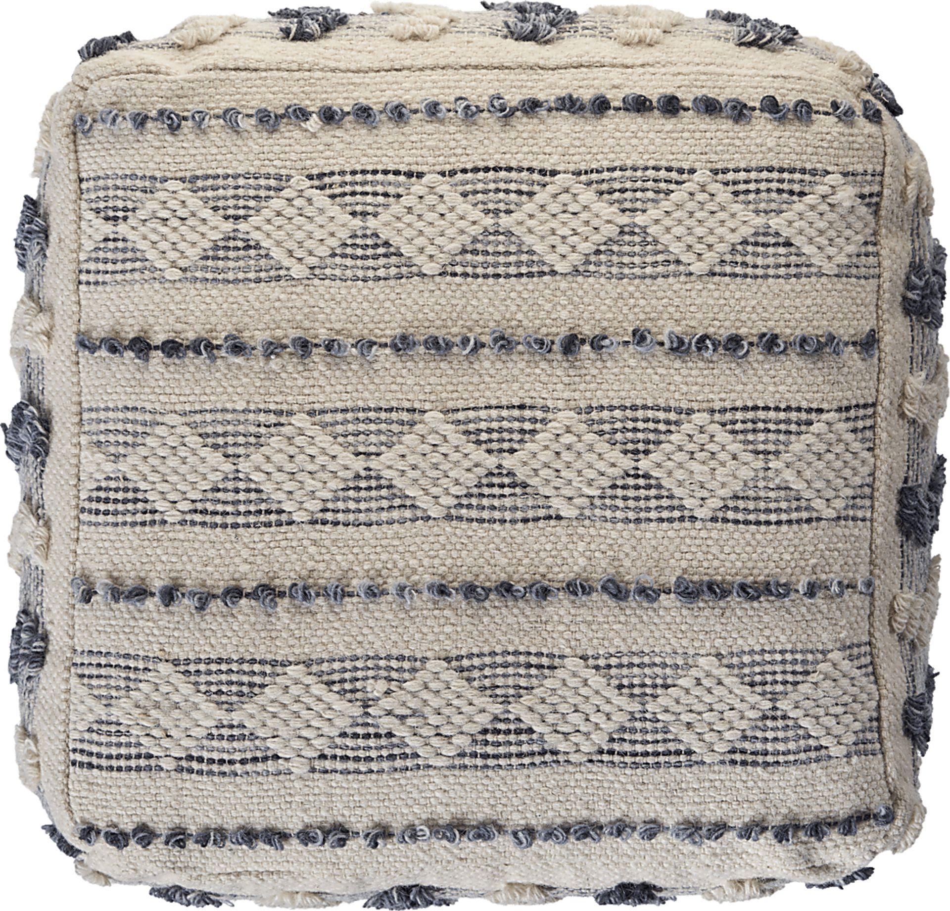 Ceinsa Blue/Ivory Pouf - Image 4