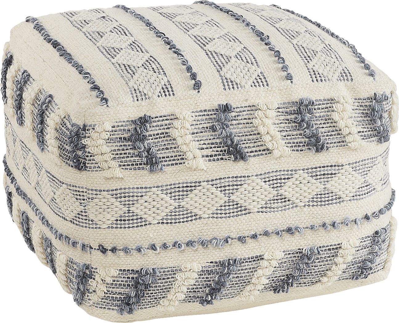 Ceinsa Blue/Ivory Pouf