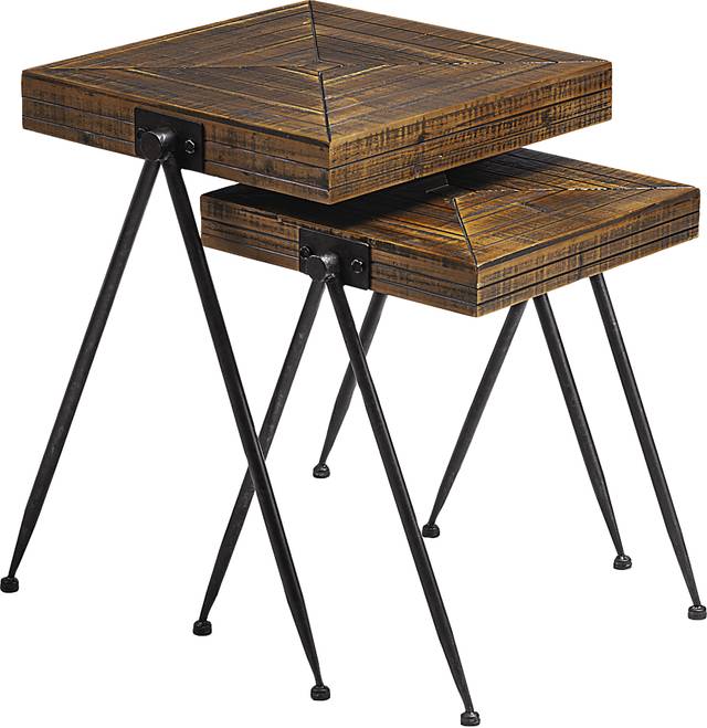 Celanova Brown Nesting Tables, Set of 2 - Thumbnail - Image 1