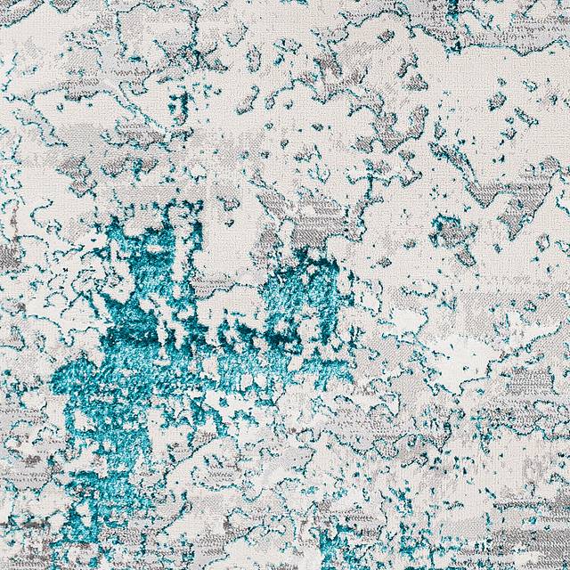 Celesse Teal 6'7 x 9' Rug - Thumbnail - Image 5