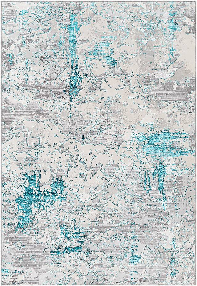 Celesse Teal 6'7 x 9' Rug - Thumbnail - Image 1