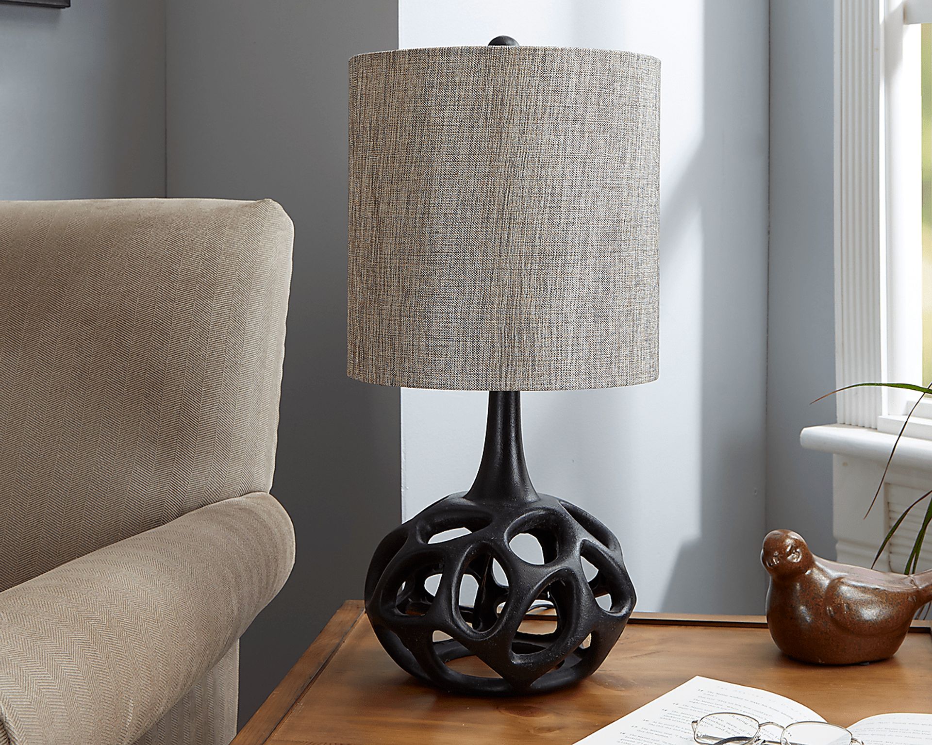 Celestia Black Table Lamp - Image 2