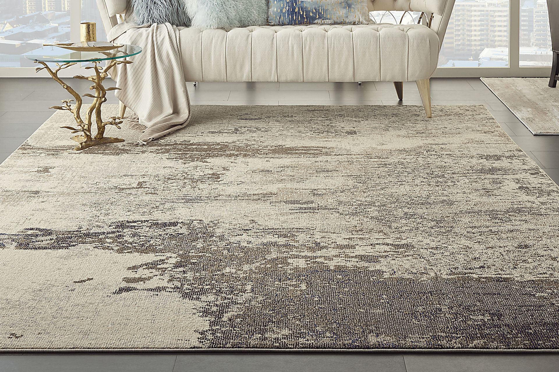 Celestial Sky Ivory 5.25' x 7.25' Rug - Image 2
