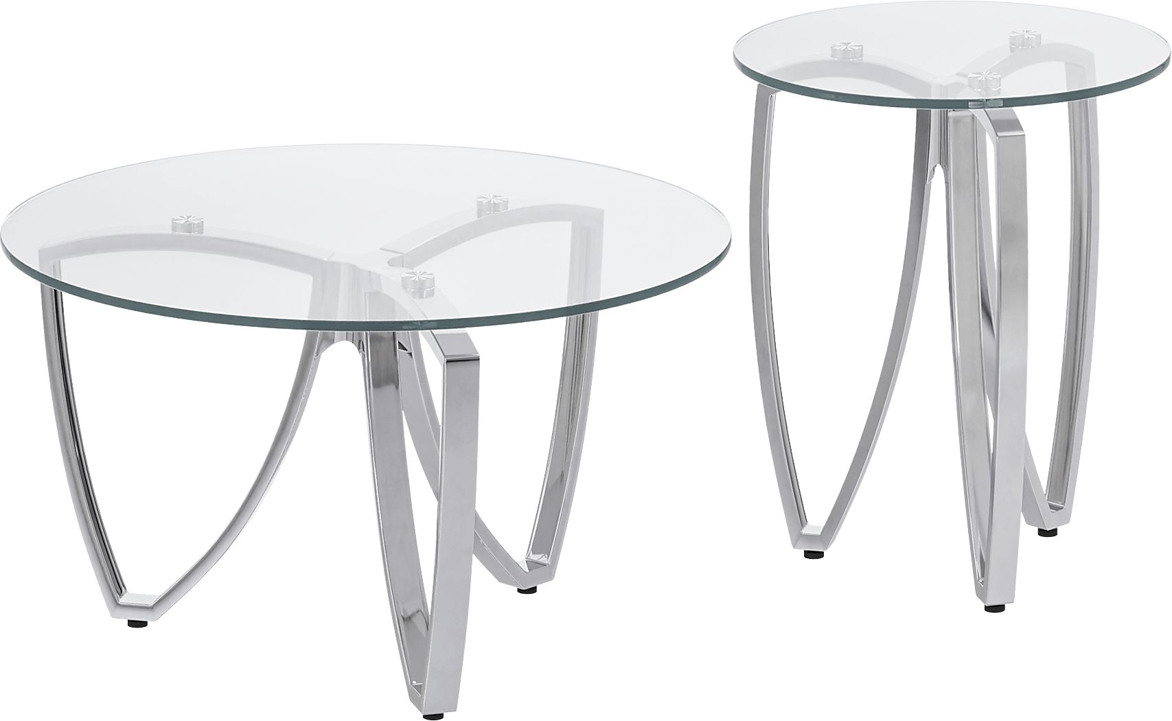Celine Silver 2 Pc Table Set