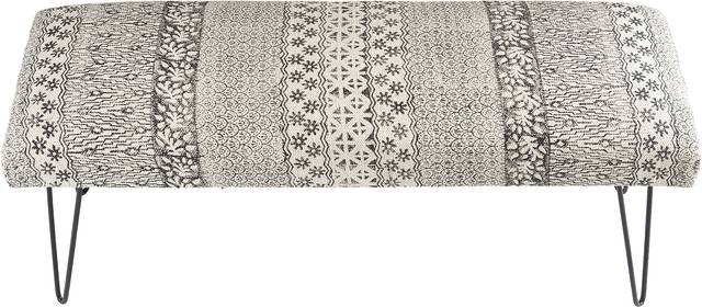Cellica Gray/White Bench - Thumbnail - Image 3